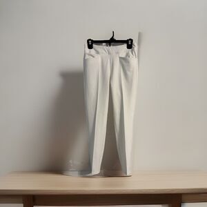 adidas White Straight Leg Pants